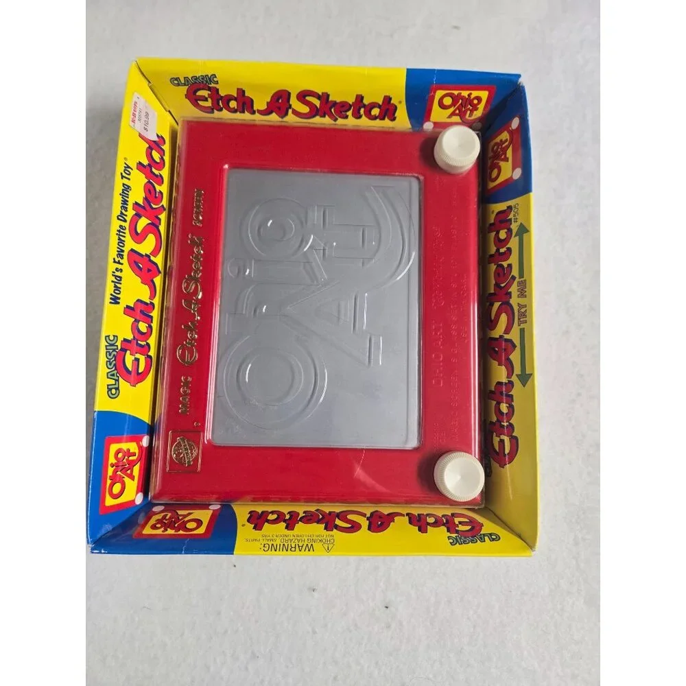 Classic Etch A Sketch Red Drawing Toy By Ohio Art‎ # 505 From 2001